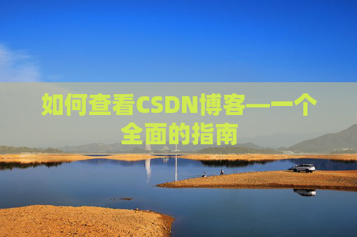 如何查看CSDN博客—一个全面的指南